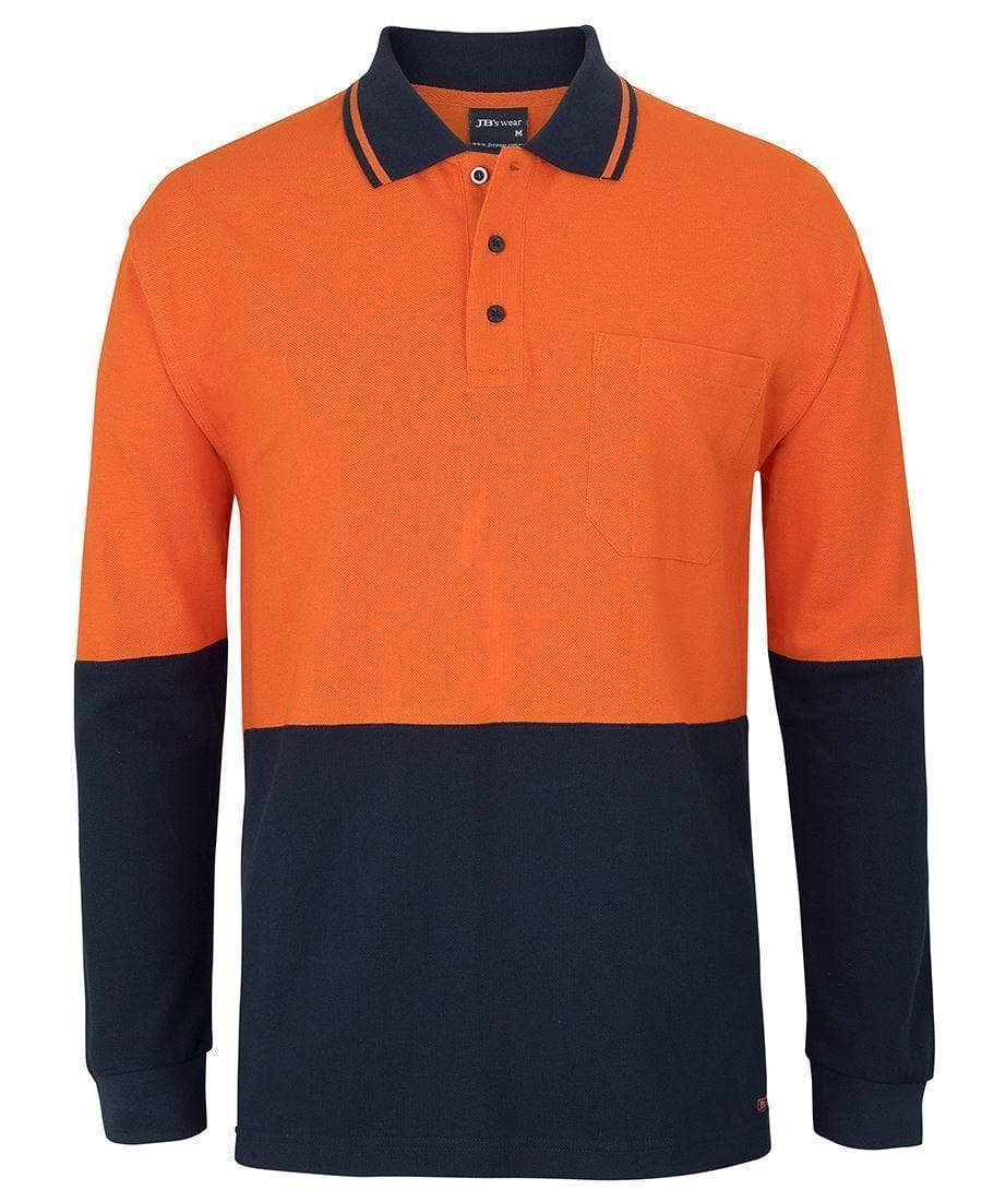 JB's hi vis tradiotional pique polo shirt 6HVQL Metro Workwear.